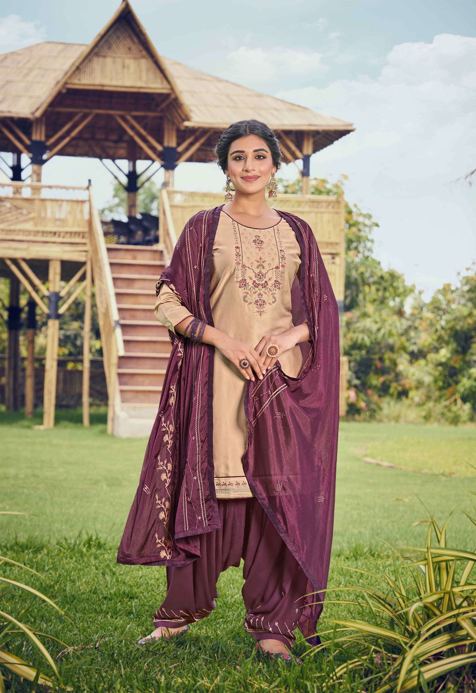 Kalaroop Presents Fashion Of Patiala Vol-33 Silk Kurtis With Patiala And Dupatta Collection