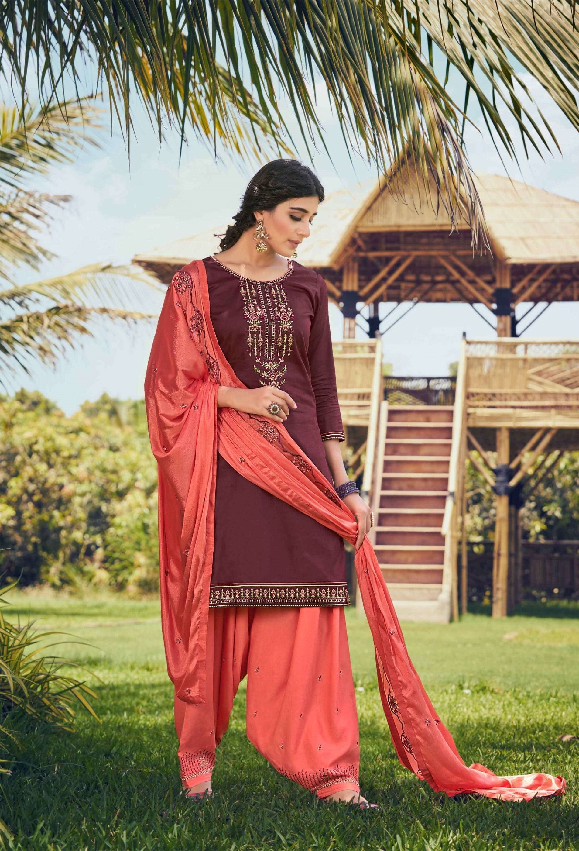 Kalaroop Presents Fashion Of Patiala Vol-33 Silk Kurtis With Patiala And Dupatta Collection