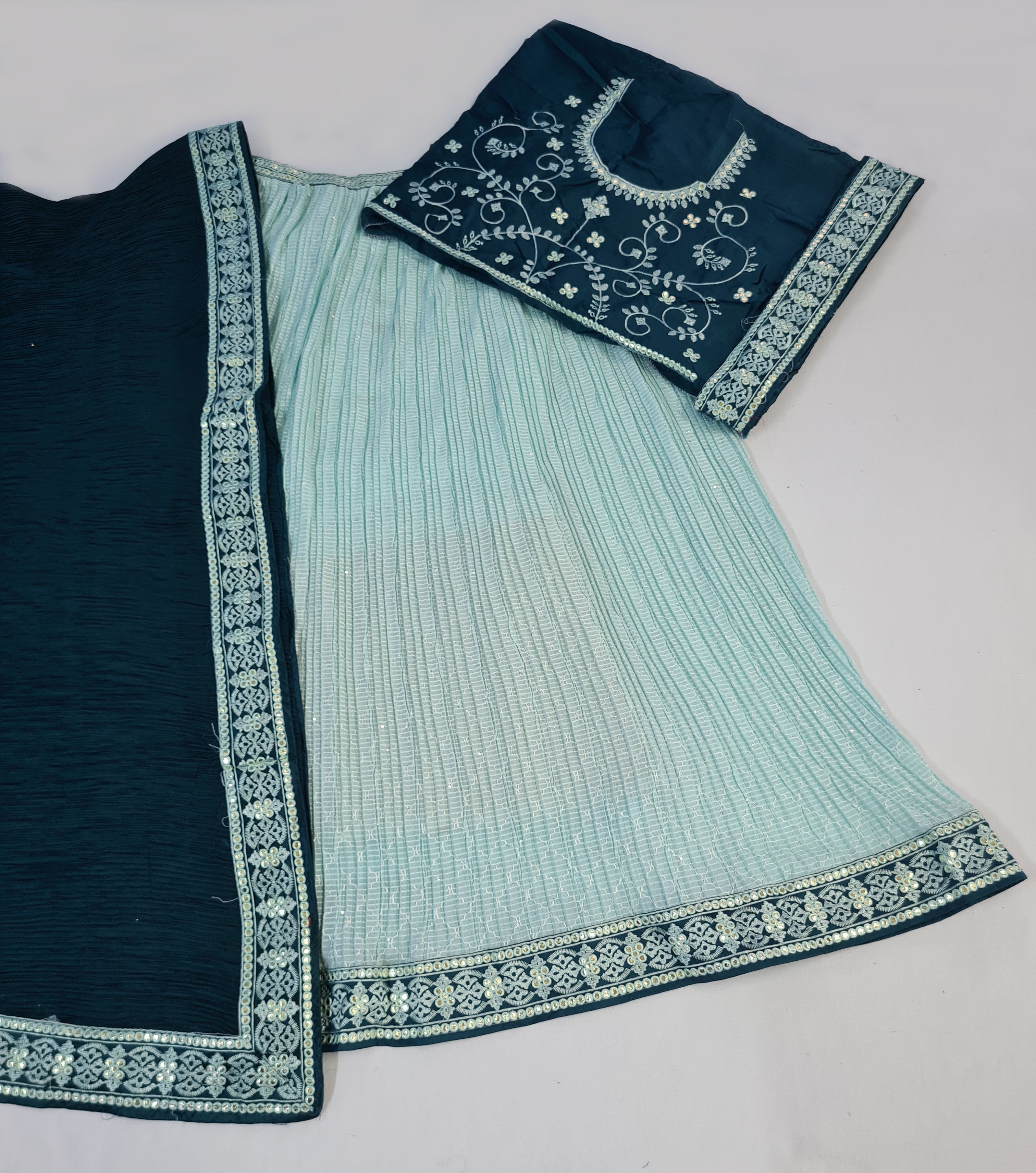 Kavira Presents Vrinda 501 To 509 Series Designer Partywear Lehenga Choli (Un-Stitched)
