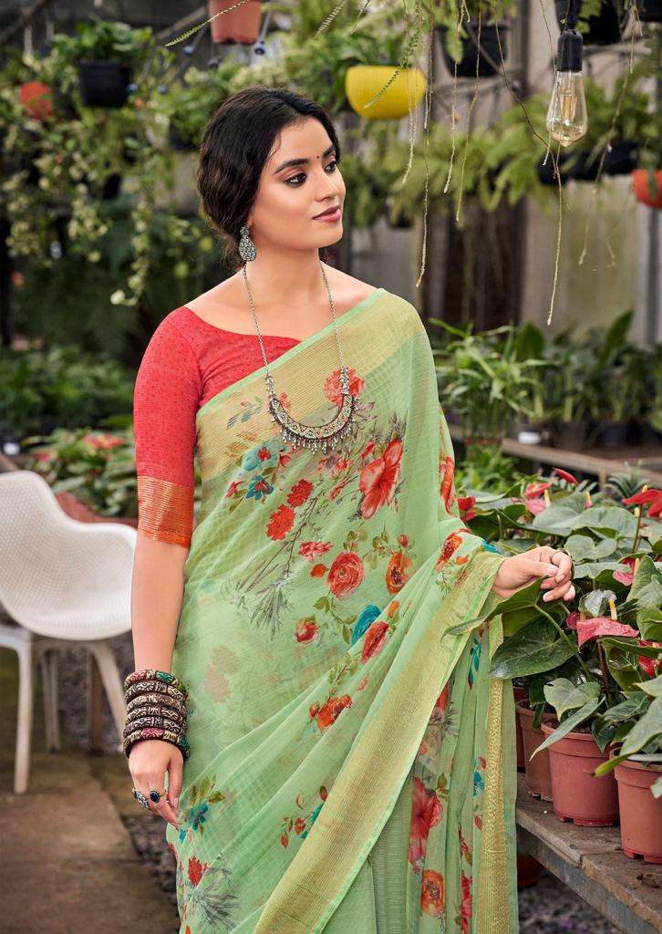 Kashvi Creation Presents Saheli Chiffon Printed Sarees Collection