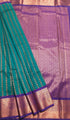 Kanchi Vegan Silk Saree With Contrast Blouse and Rich Jari Pallu