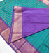 Kanchi Vegan Silk Saree With Contrast Blouse and Rich Jari Pallu