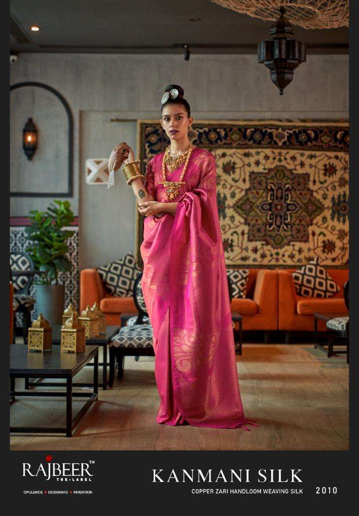 Rajbeer Presents Kanmani Silk 2000 Handloom Weaving Sarees Collection