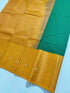 Kanchi Vegan Silk Saree With Contrast Blouse and Rich Jari Pallu