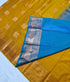 Kanchi Vegan Silk Saree With Contrast Blouse and Rich Jari Pallu