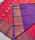 Kanchi Vegan Silk Saree With Contrast Blouse and Rich Jari Pallu