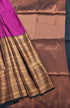 Kanchi Vegan Silk Saree With Contrast Blouse and Rich Jari Pallu