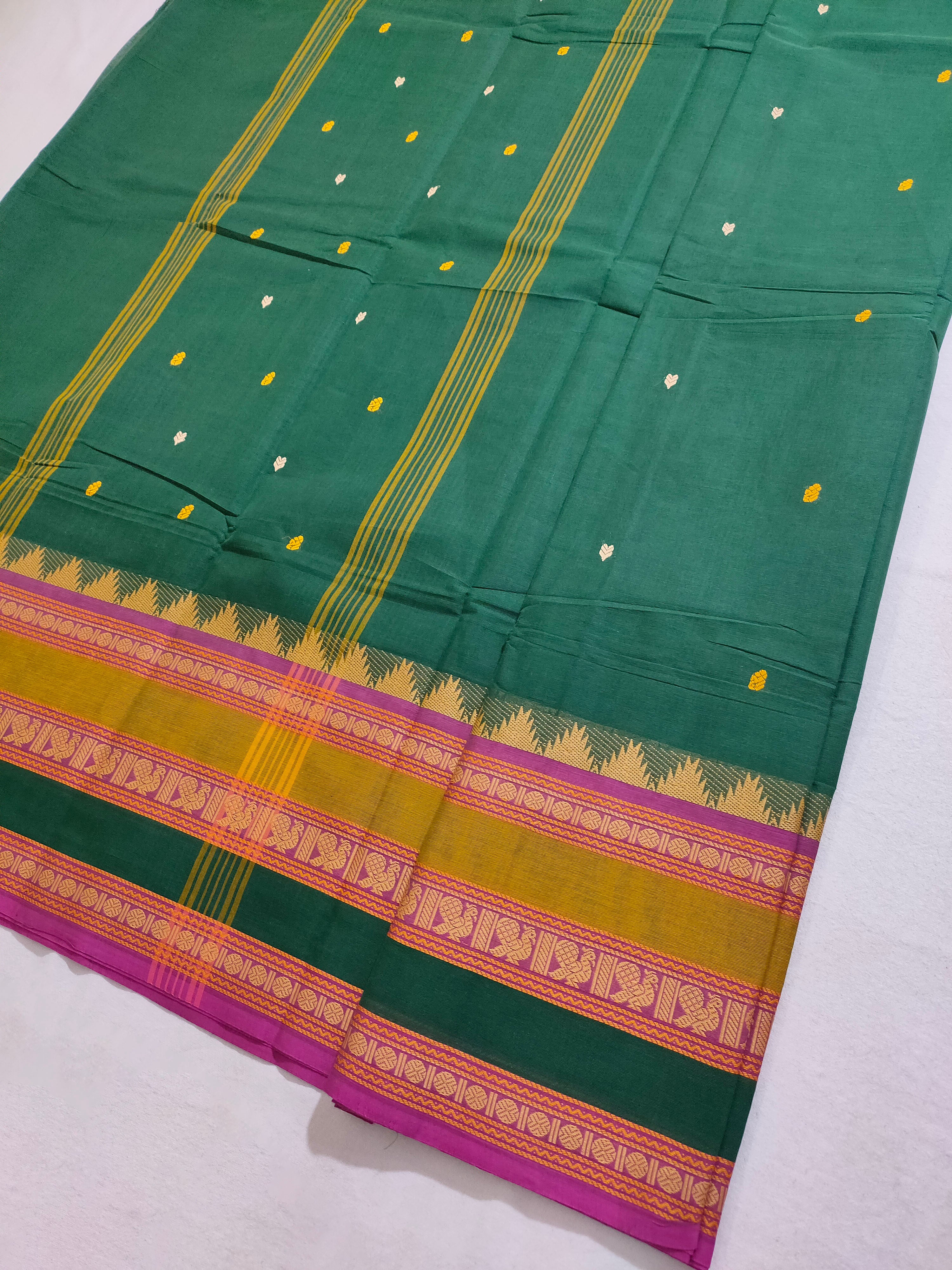Kanchipuram Cotton Saree with Blouse