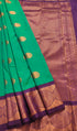Kanchi Vegan Silk Saree With Contrast Blouse and Rich Jari Pallu