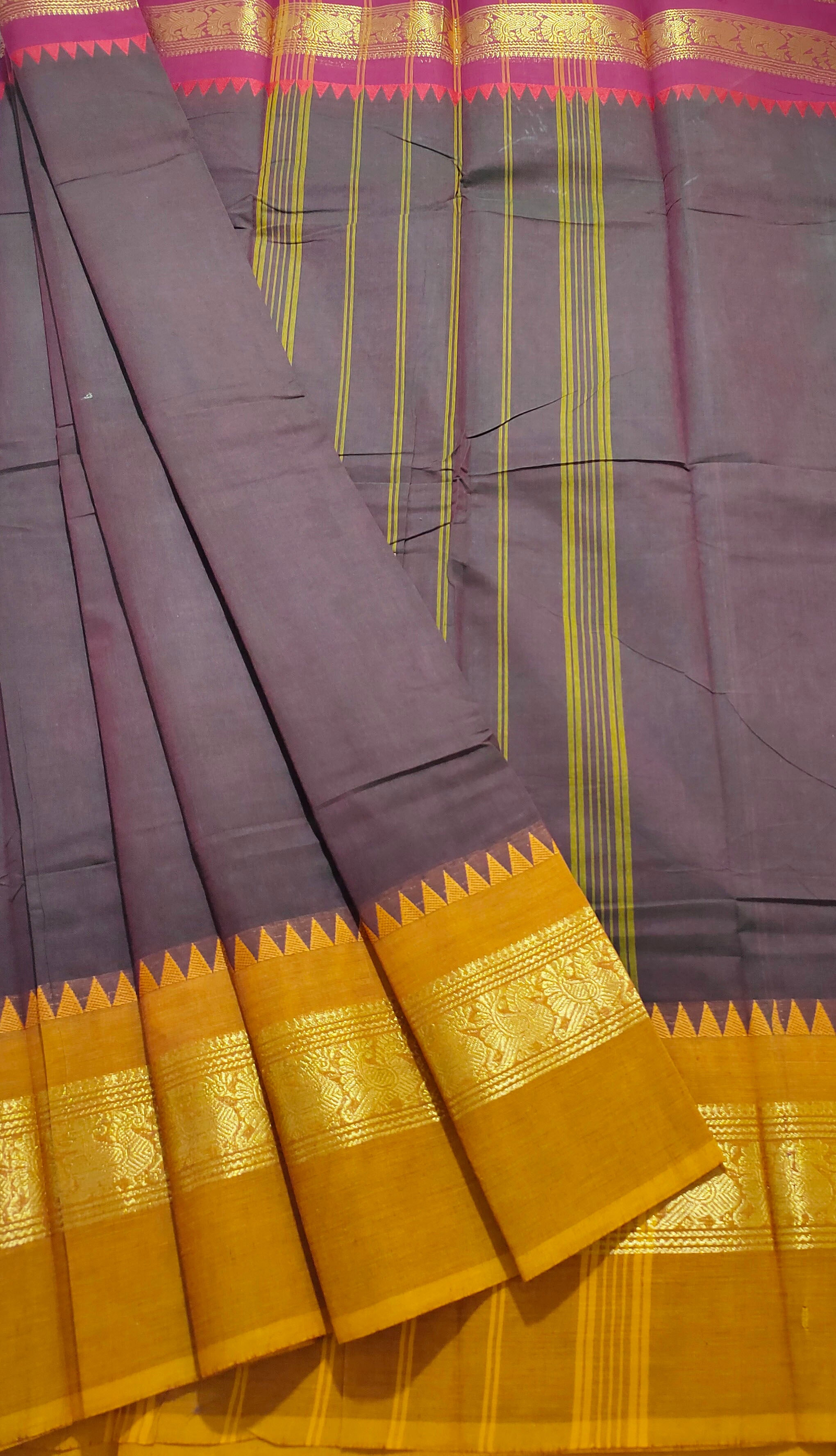 Kanchipuram Cotton Saree with Blouse