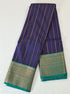 Kanchi Vegan Silk Saree With Contrast Blouse and Rich Jari Pallu