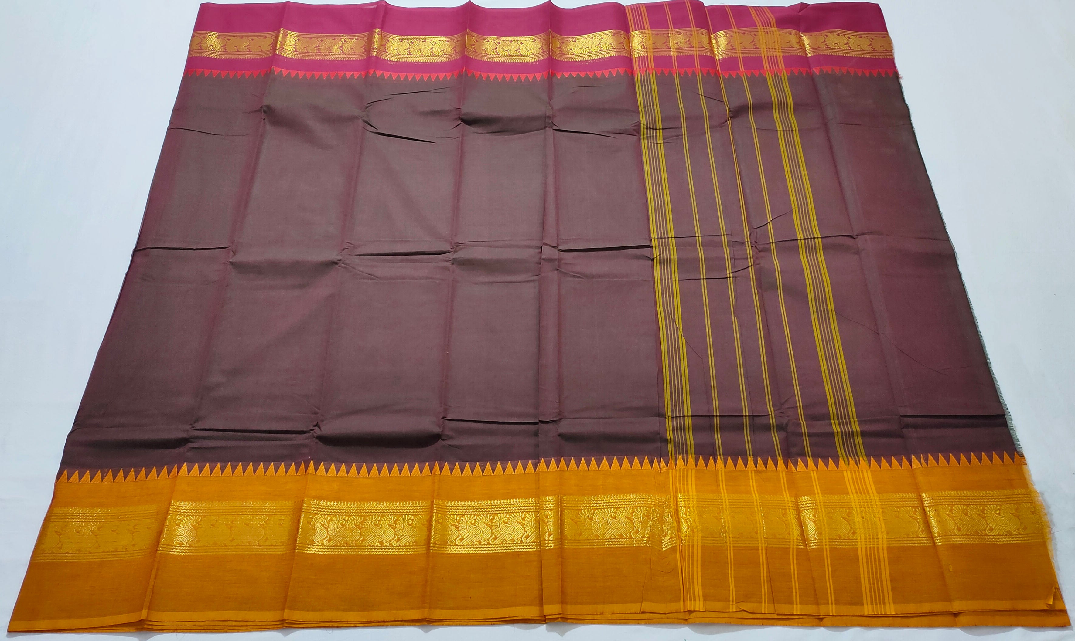 Kanchipuram Cotton Saree with Blouse