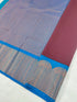 Kanchi Vegan Silk Saree with Contrast Blouse and Rich Jari Pallu