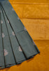 Kanchi Vegan Silk Saree With Contrast Blouse and Rich Jari Pallu