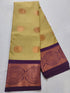 Kanchi Vegan Silk Saree With Contrast Blouse and Rich Jari Pallu