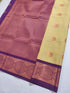 Kanchi Vegan Silk Saree With Contrast Blouse and Rich Jari Pallu