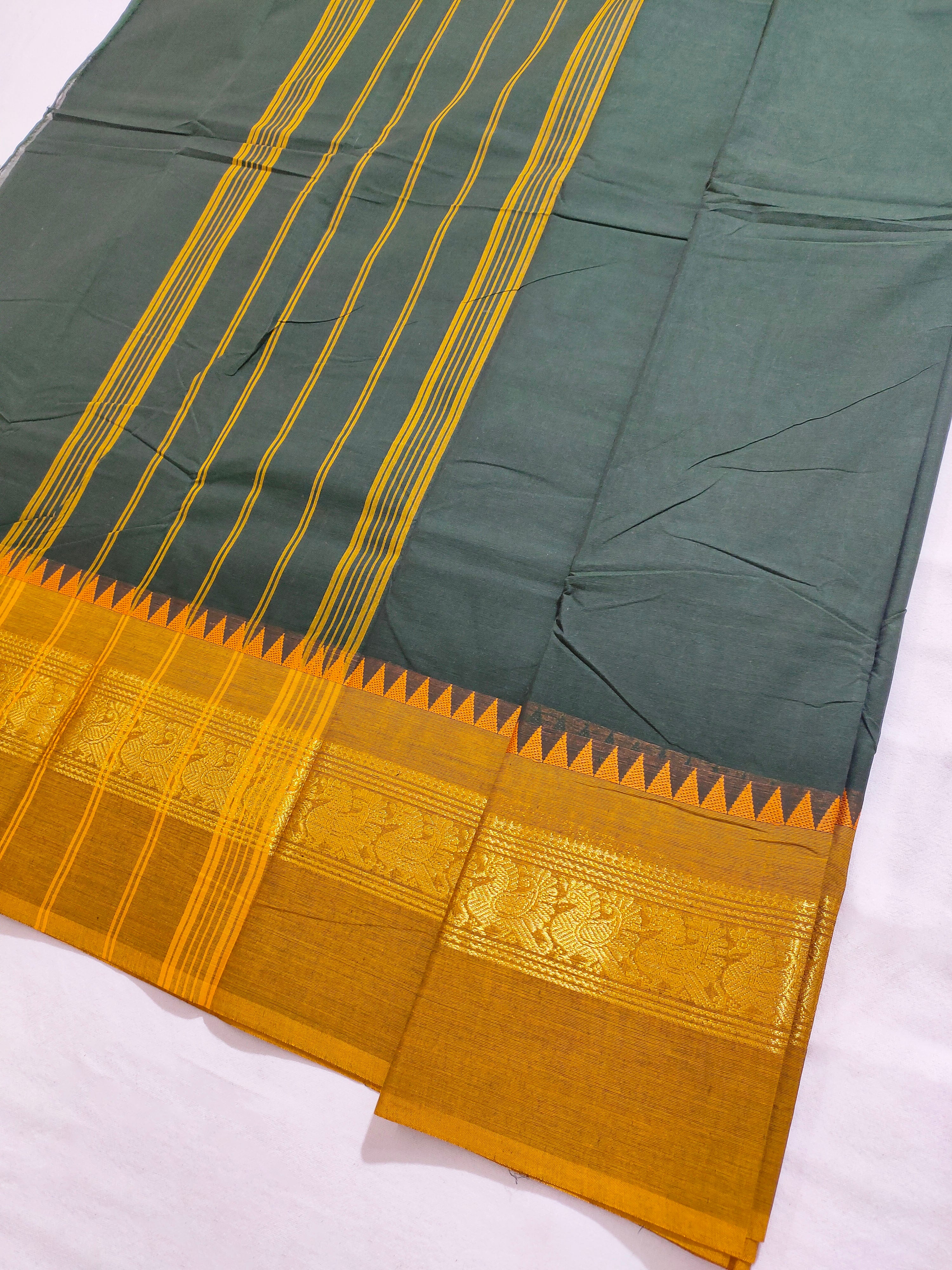 Kanchipuram Cotton Saree with Blouse