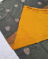 Kanchi Vegan Silk Saree With Contrast Blouse and Rich Jari Pallu