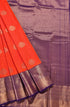 Kanchi Vegan Silk Saree With Contrast Blouse and Rich Jari Pallu