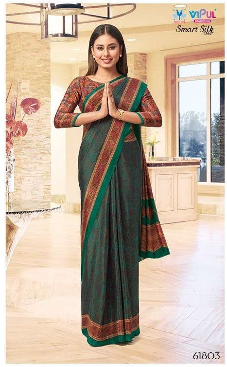 Vipul Presents Smart Silk Vol-3 Crape Sarees Collection