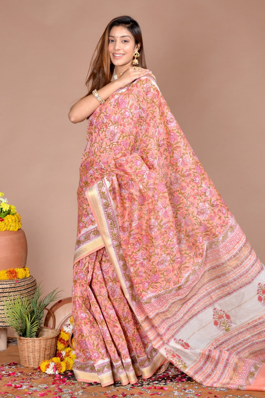 Maheshwari Printed Sarees