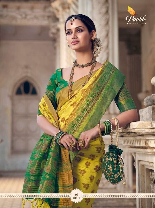 Ruchi Royal by Pankh 2101 TO 2115 Series Designer Raw Silk Sarees Collections