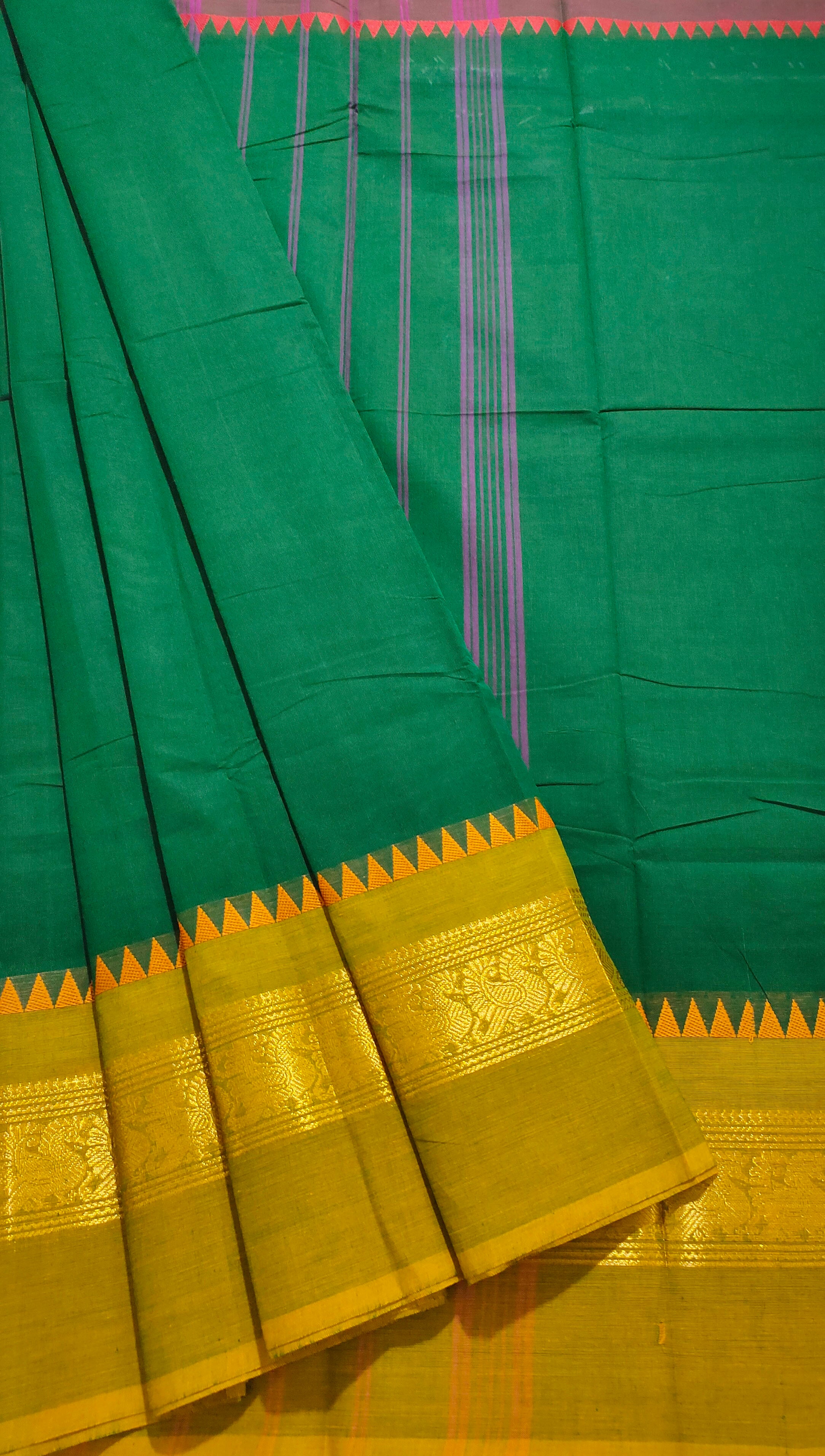 Kanchipuram Cotton Saree with Blouse