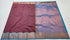 Kanchi Vegan Silk Saree With Contrast Blouse and Rich Jari Pallu