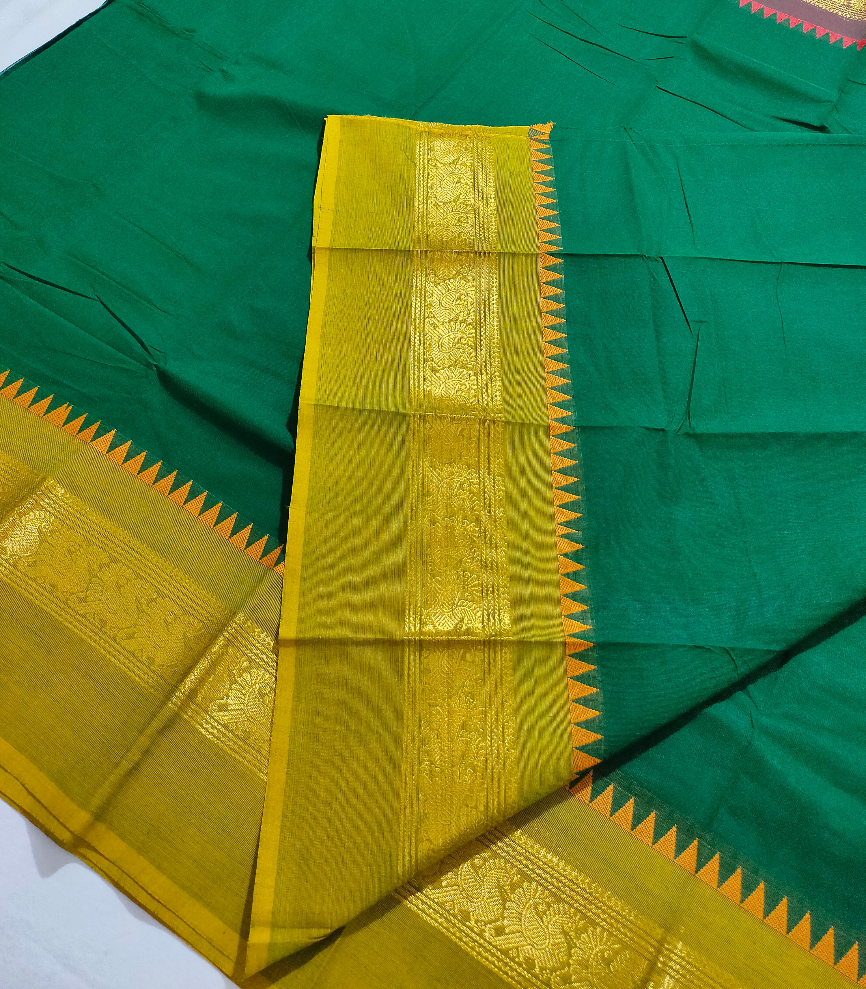 Kanchipuram Cotton Saree with Blouse
