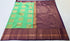 Kanchi Vegan Silk Saree With Contrast Blouse and Rich Jari Pallu