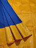 Kanchi Vegan Silk Saree With Contrast Blouse and Rich Jari Pallu
