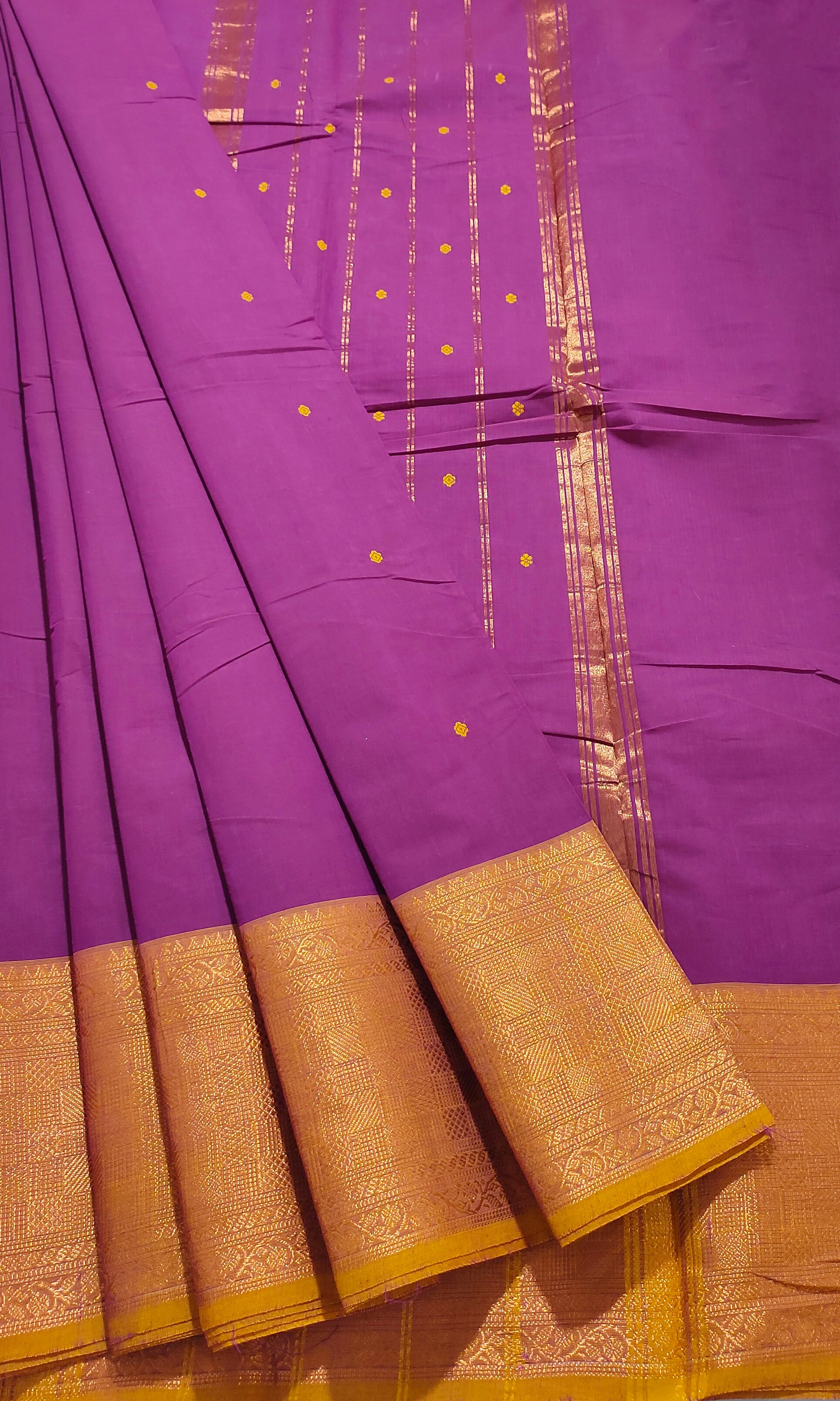 Kanchipuram Cotton Saree with Blouse
