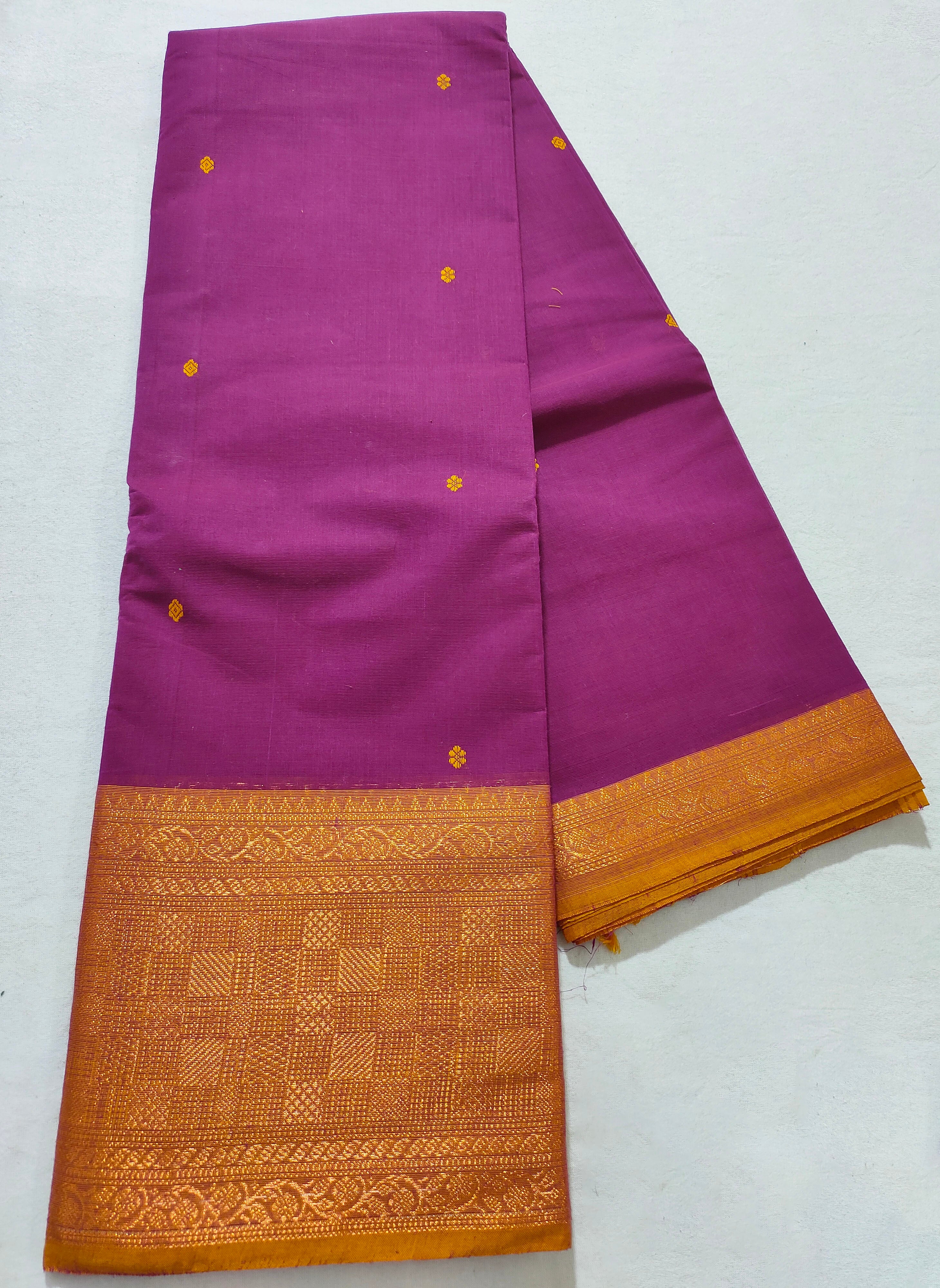 Kanchipuram Cotton Saree with Blouse
