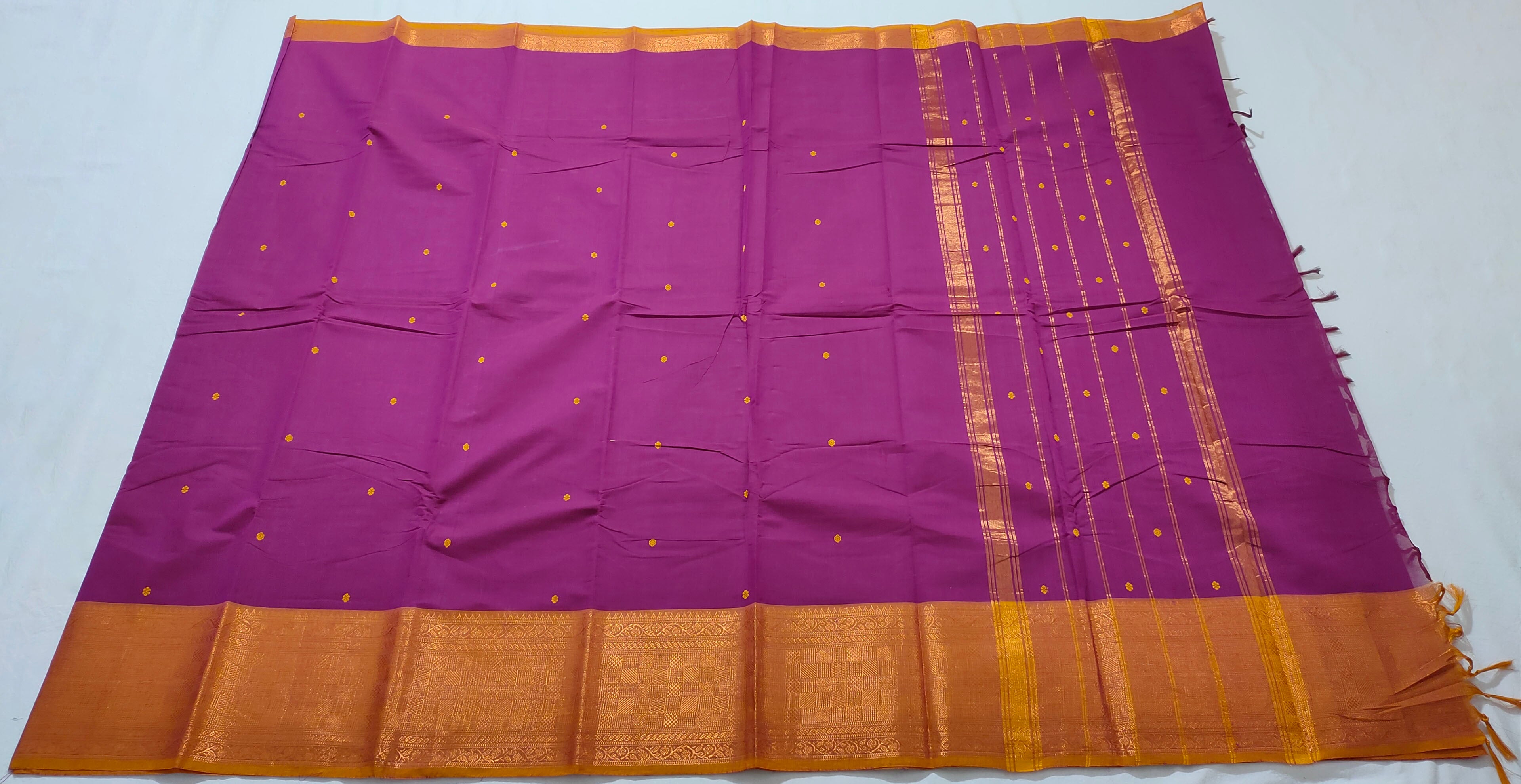 Kanchipuram Cotton Saree with Blouse