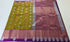 Kanchi Vegan Silk Saree With Contrast Blouse and Rich Jari Pallu