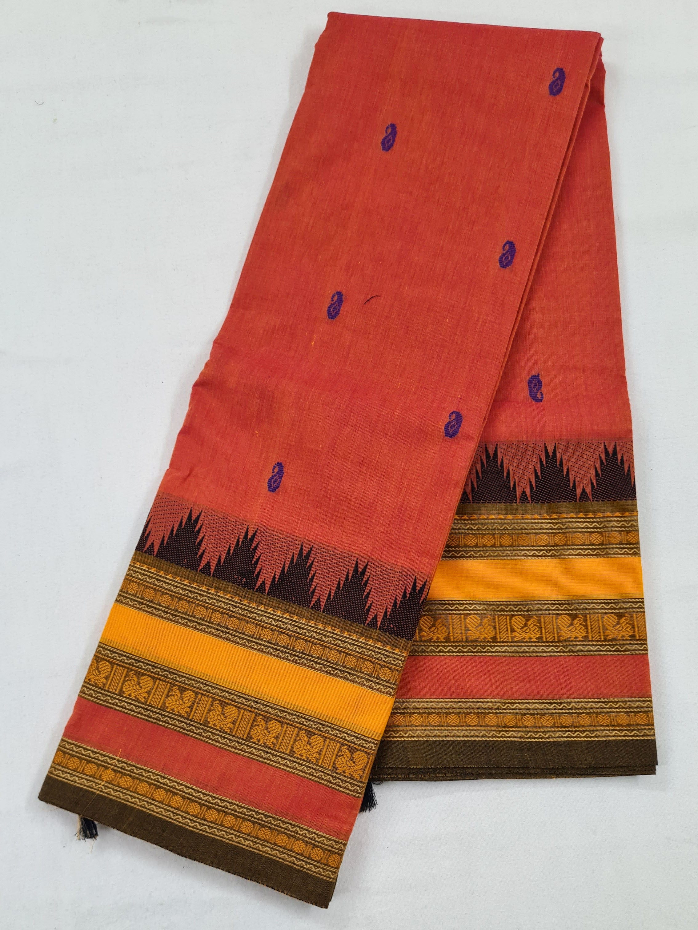 Kanchipuram Cotton Saree with Blouse