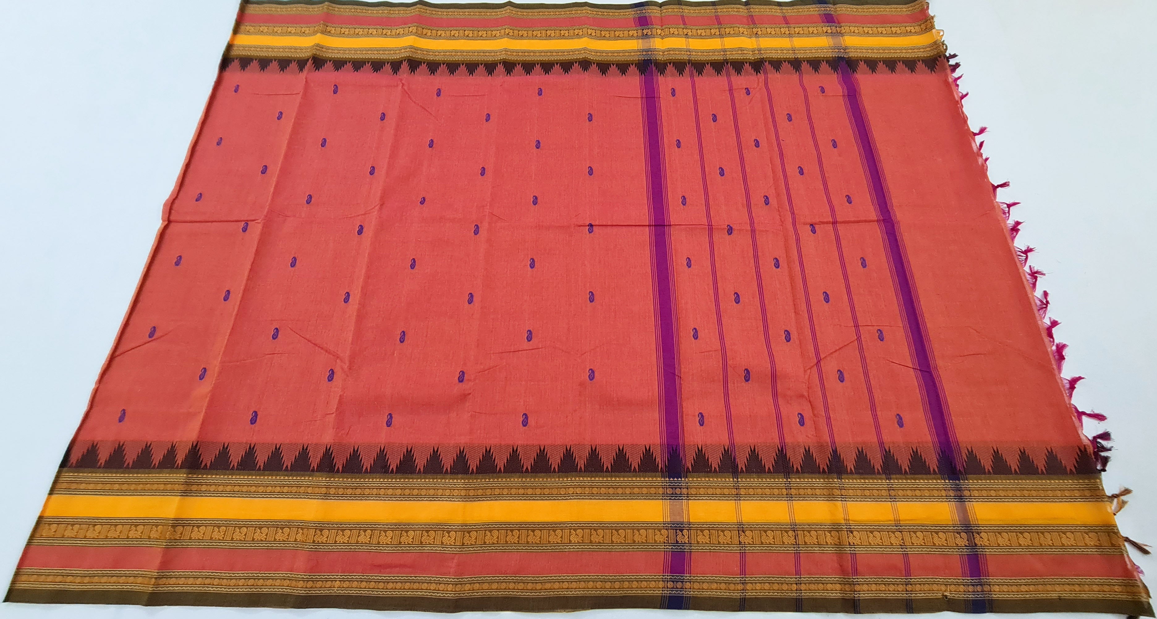 Kanchipuram Cotton Saree with Blouse