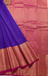 Kanchi Vegan Silk Saree With Contrast Blouse and Rich Jari Pallu