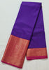 Kanchi Vegan Silk Saree With Contrast Blouse and Rich Jari Pallu