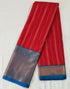 Kanchi Vegan Silk Saree With Contrast Blouse and Rich Jari Pallu