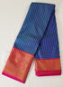 Kanchi Vegan Silk Saree With Contrast Blouse and Rich Jari Pallu