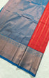 Kanchi Vegan Silk Saree With Contrast Blouse and Rich Jari Pallu