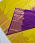 Kanchi Vegan Silk Saree With Contrast Blouse and Rich Jari Pallu