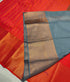 Kanchi Vegan Silk Saree With Contrast Blouse and Rich Jari Pallu