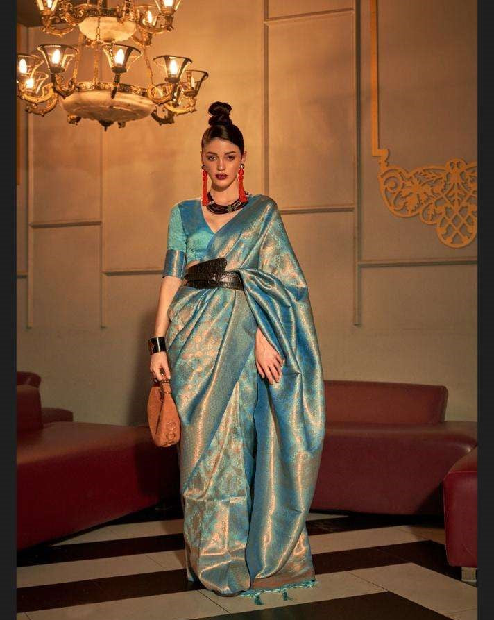 Rajbeer Presents Kanvi Silk Senses 6000 Series Exclusive Designer Party Wear Sarees Collection
