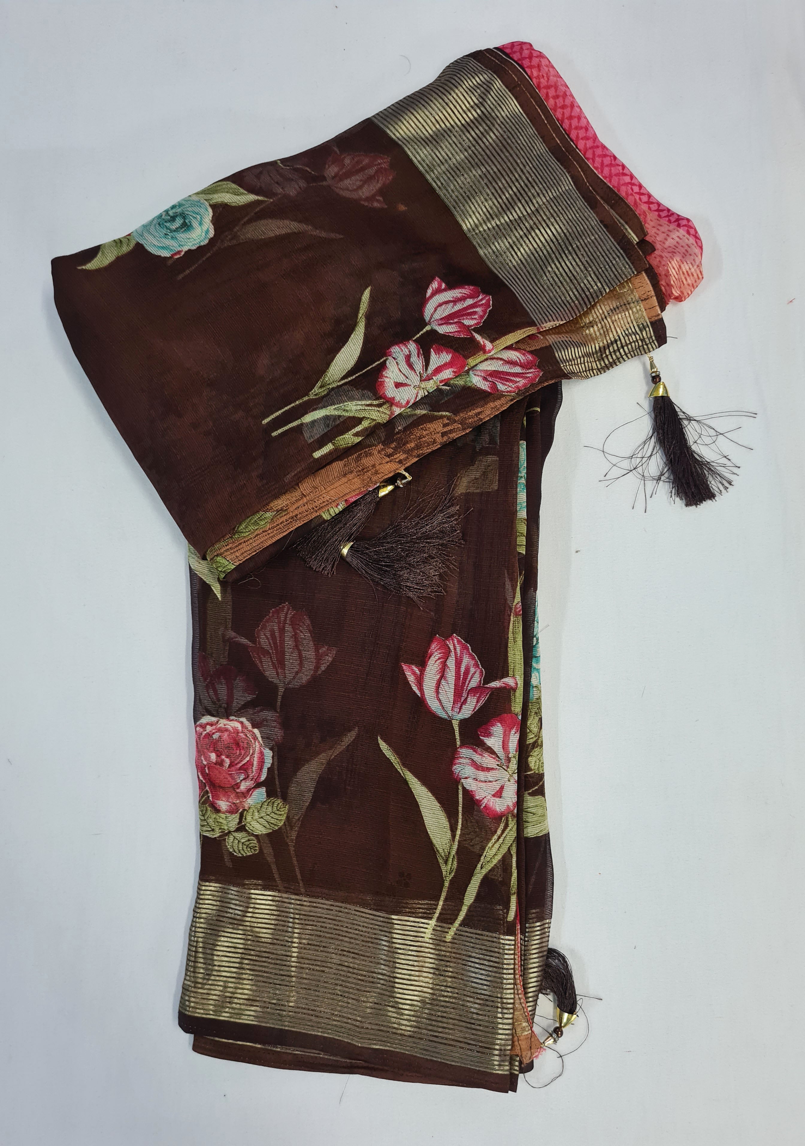 Kashvi Creation Presents Saheli Chiffon Printed Sarees Collection