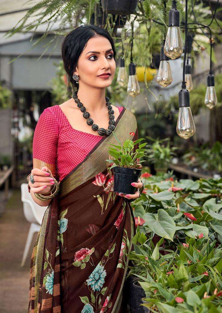 Kashvi Creation Presents Saheli Chiffon Printed Sarees Collection