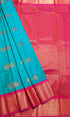 Kanchi Vegan Silk Saree With Contrast Blouse and Rich Jari Pallu