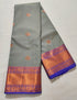 Kanchi Vegan Silk Saree With Contrast Blouse and Rich Jari Pallu