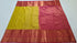 Kanchi Vegan Silk Saree With Contrast Blouse and Rich Jari Pallu